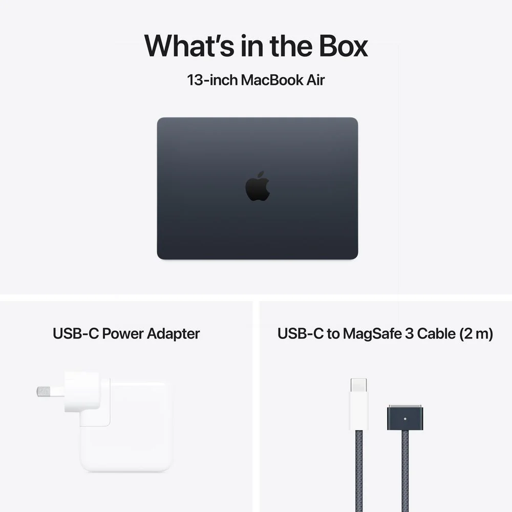 Apple MacBook Air 13" A3240 (M4 Chip, 16GB RAM, 256GB SSD) 2025 | Midnight | Brand New Sealed - Image 6