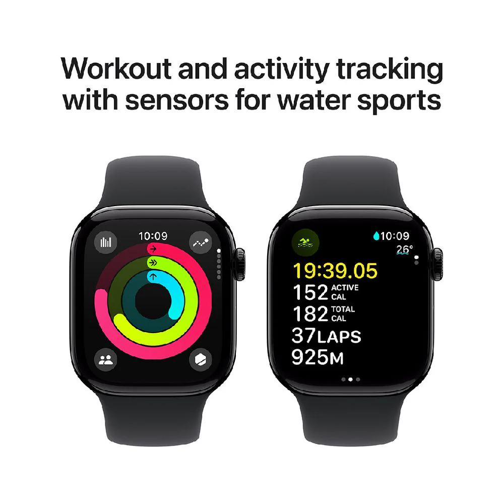 Apple Watch Series 11 Jet Black Aluminium Case GPS LTE (Black, 42mm, S/M) - Image 4