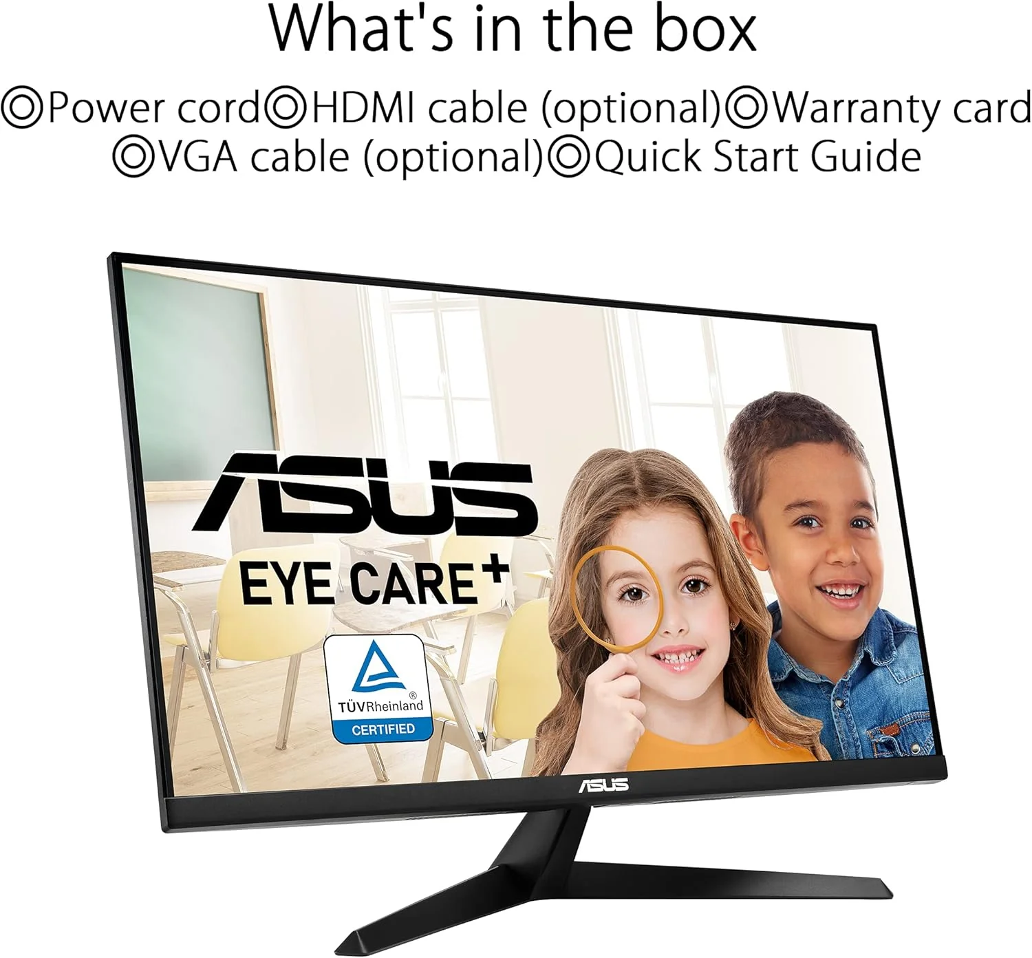 ASUS VY279HE Eye Care Monitor 27” FHD | 75Hz | IPS | 1ms | FreeSync | Eye Comfort Tech - Image 8