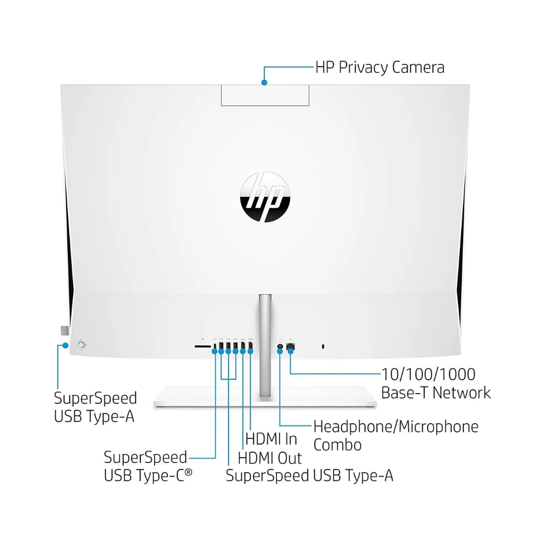 HP Pavilion 27-d0202a 27” AIO PC FHD Touch | Ryzen 7-4800H | 16GB RAM | 1TB SSD | Windows 11 - Image 3