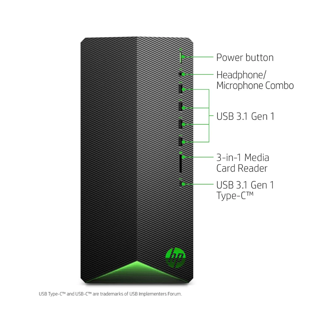HP Pavilion Gaming Desktop TG01-2014a | Core i7-11700F | RTX 3060 | 16GB RAM | 1TB SSD - Image 2
