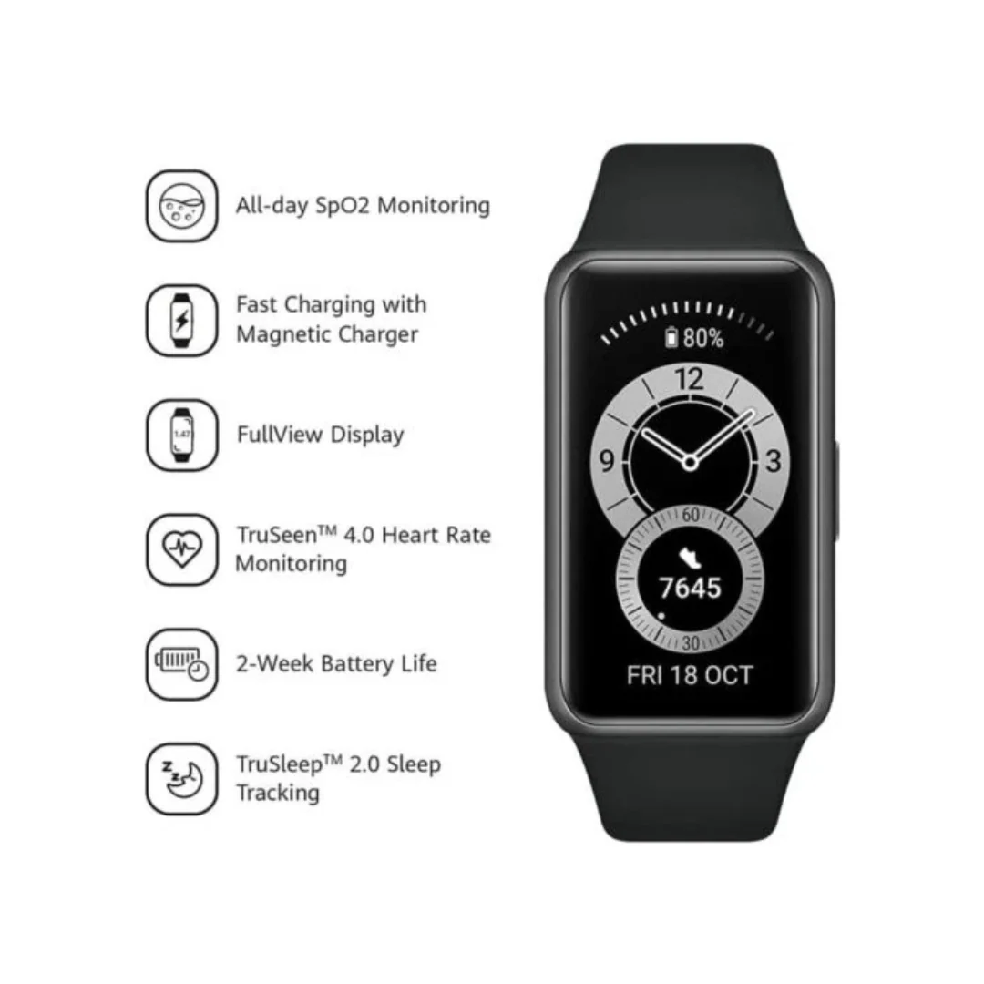 Huawei Band 6 Smart Fitness Tracker | SpO2 | Heart Rate | Sleep & Activity Monitor As New - Image 3