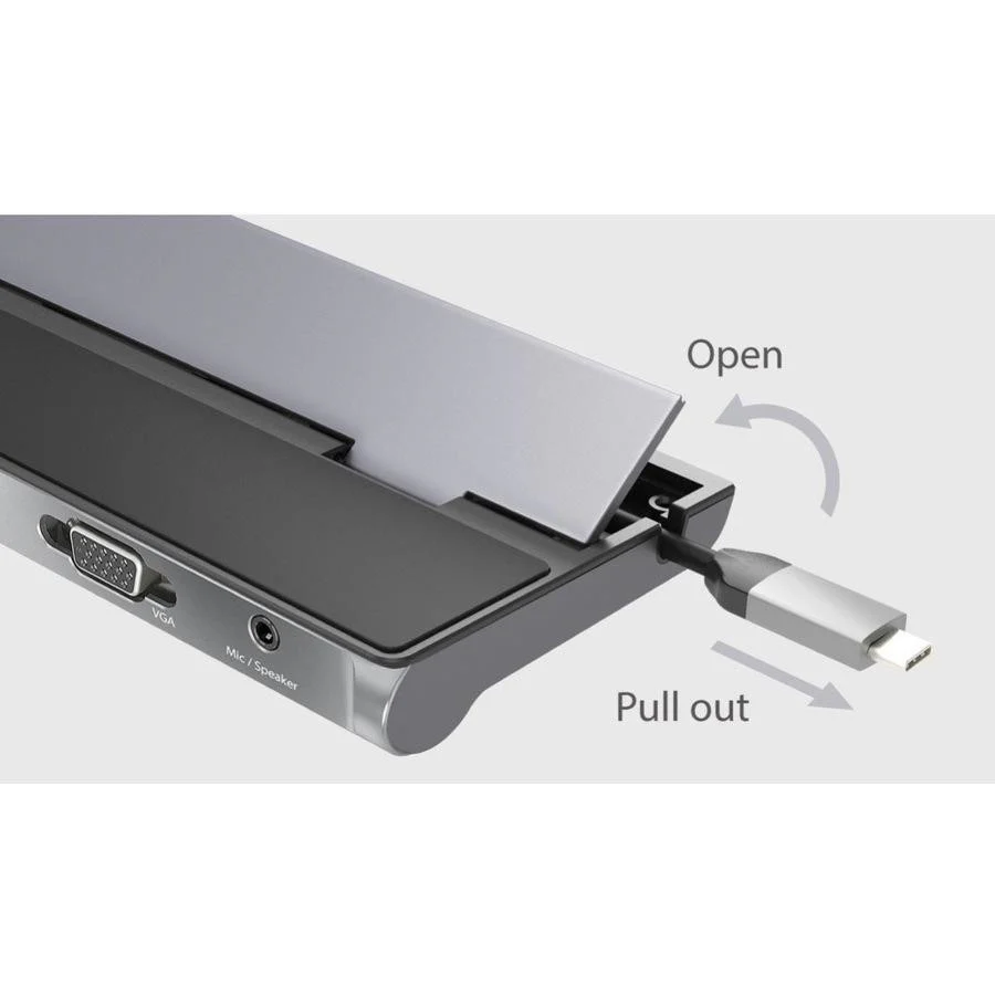 J5create USB-C Triple Display Docking Station JCD543 | 100W Power Delivery - Image 2
