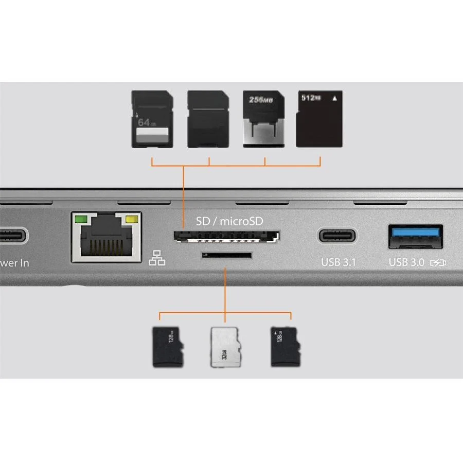 J5create USB-C Triple Display Docking Station JCD543 | 100W Power Delivery - Image 3