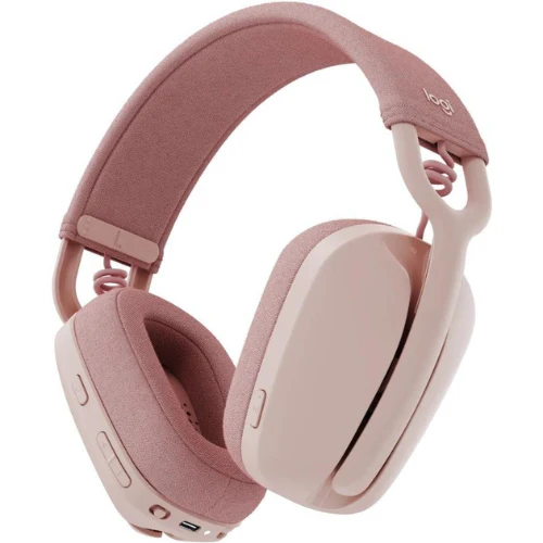 Logitech Zone Vibe 100 Wireless Headset with Microphone | Bluetooth | Lightweight | Pink - Image 3