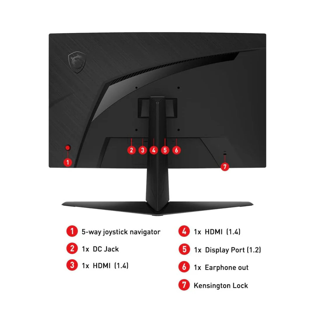 MSI MAG ARTYMIS 242C 23.6" Curved Gaming Monitor 165Hz Full HD | FreeSync Premium | 1000R - Image 2