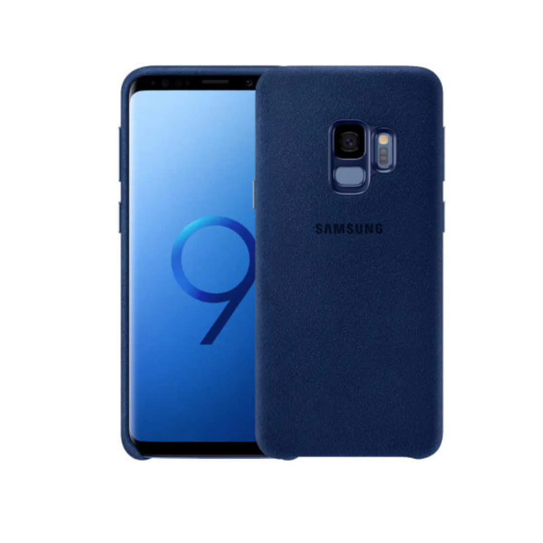 Original Samsung Alcantara Cover for Galaxy S9 – Premium Material – Blue - Image 2