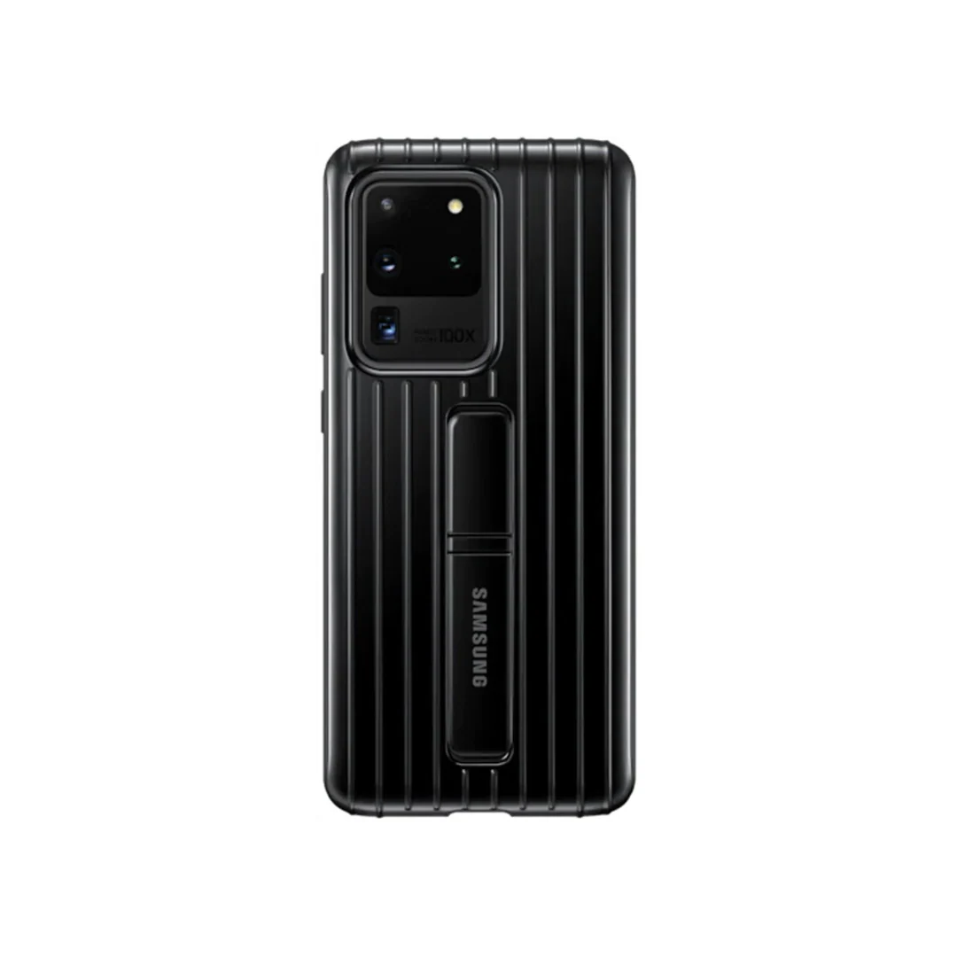 Samsung Galaxy S20 Ultra Protective Standing Cover Military-Grade – Black